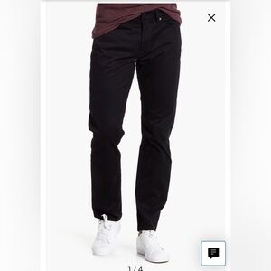 Lucky Brand 121 Slim Heritage Men's Black Pants Size 36x32